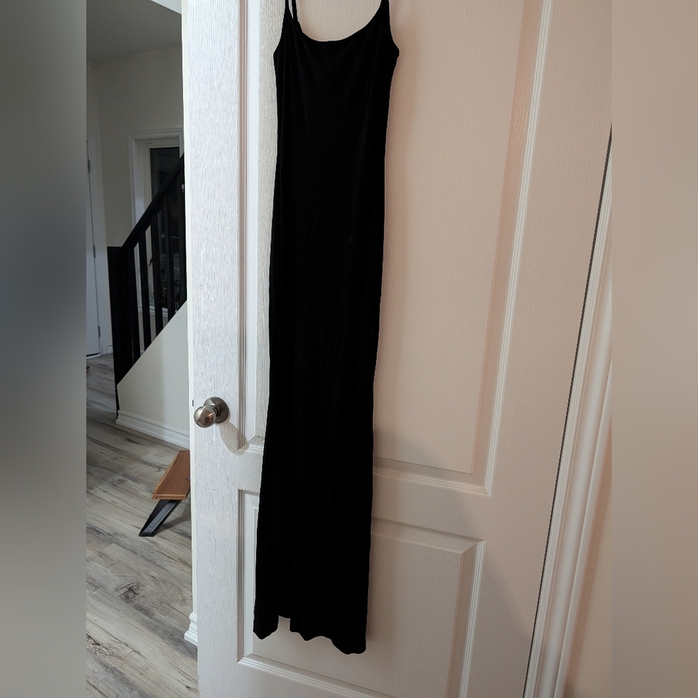 SKIMS Black Maxi Dress
